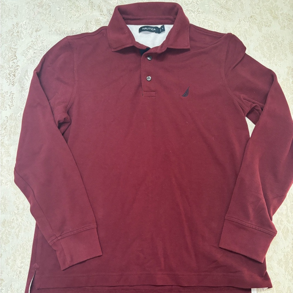 Nautica long sleeve polo shirt